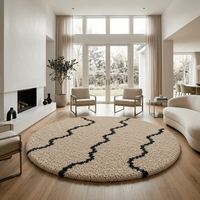 Solvexa Round Shaggy Carpet