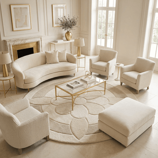 Noble Round Hand Tufted Carpet