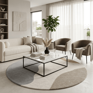 Meridian Round Hand Tufted Carpet