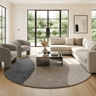 Loom Round Hand Tufted Carpet