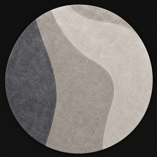 Loom Round Hand Tufted Carpet