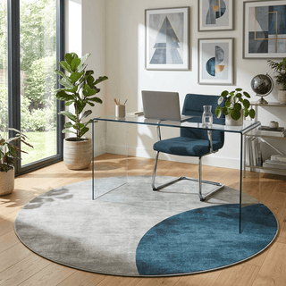 Kinetic Round Hand Tufted Carpet