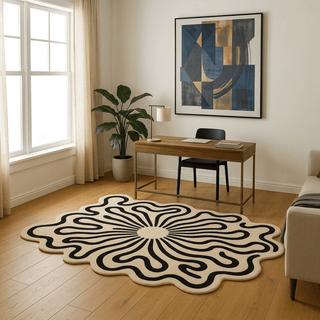 Peaclye Irregular Hand Tufted Carpet