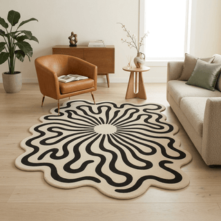 Peaclye Irregular Hand Tufted Carpet