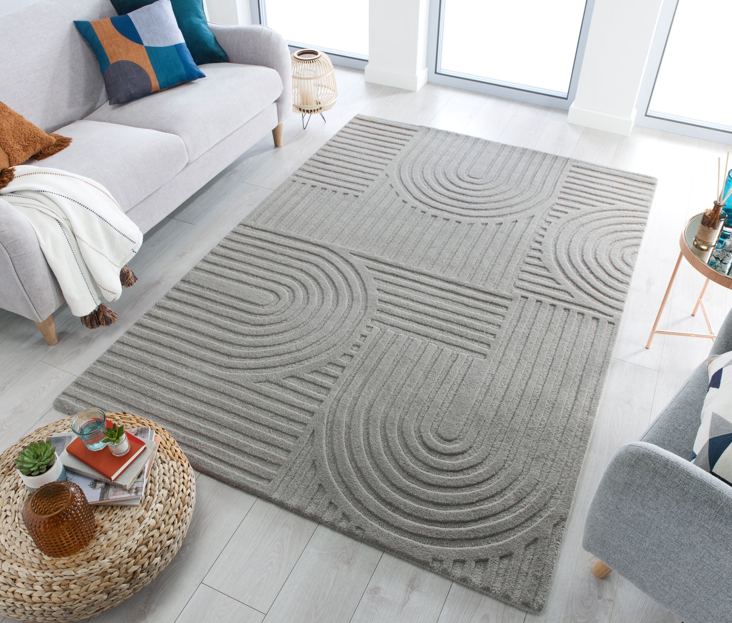 Combed Hand Tufted Carpet & Rug