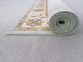 Aqua Persian Hand Tufted Carpet