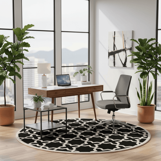 Furruno Round Hand Tufted Carpet & Rug