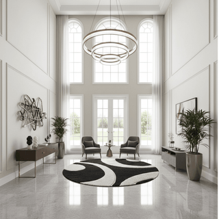 Shade Round Shaggy Carpet & Rug