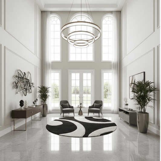 Shade Round Shaggy Carpet & Rug