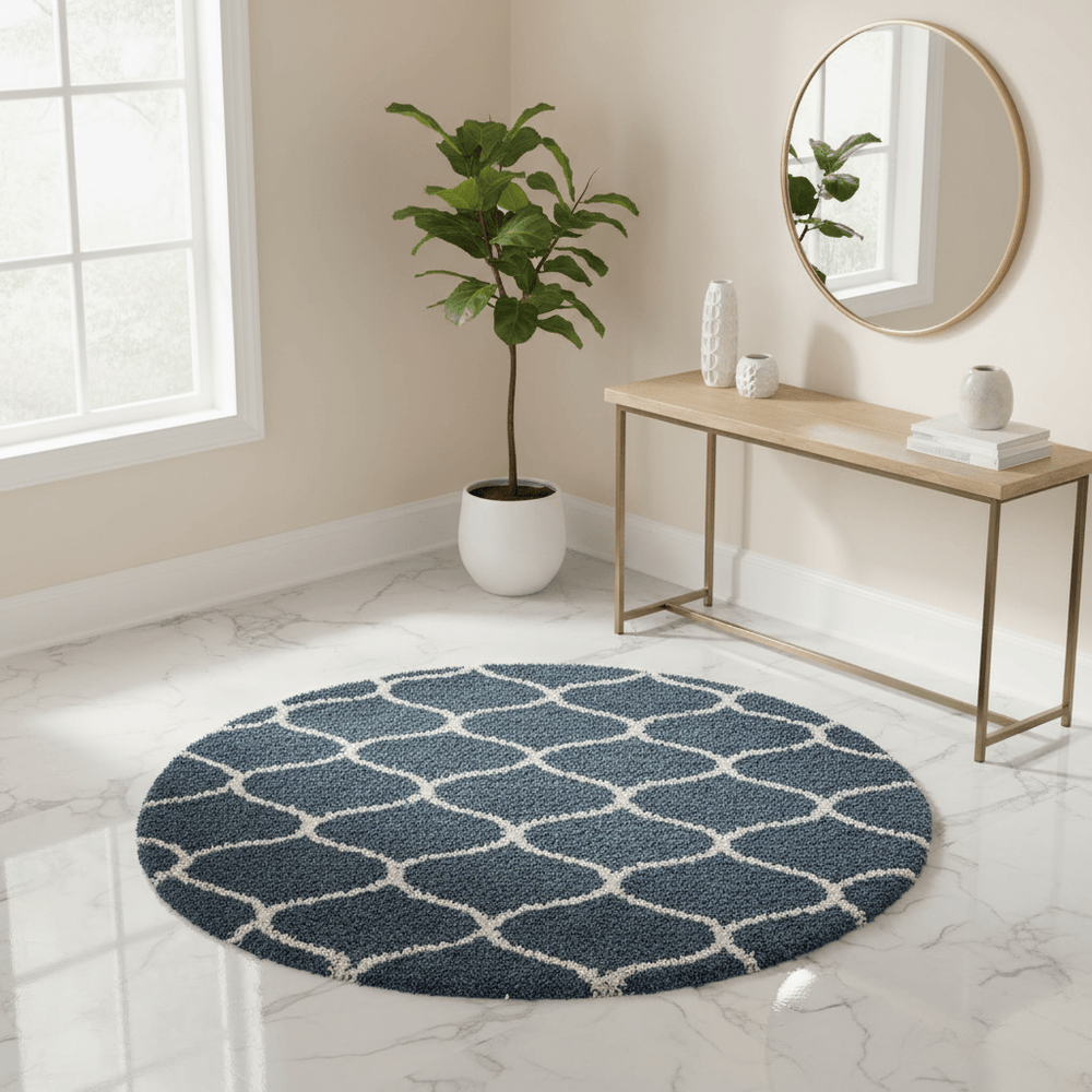 Anak Round Shaggy Carpet & Rug