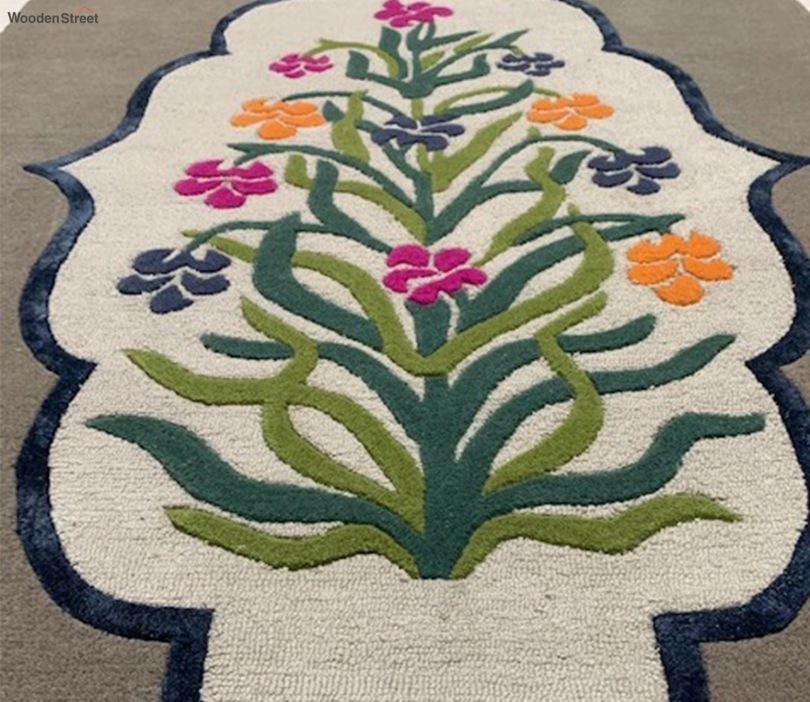 Mandarin Hand Tufted Floral Carpet & Rug