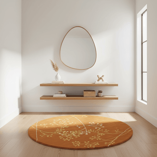 Orbitron Round Hand Tufted Carpet & Rug