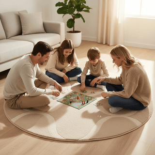 Cozyzine Round Hand Tufted Carpet & Rug