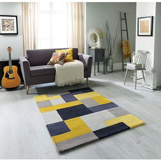 yellow L-Box Hand Tufted Carpet