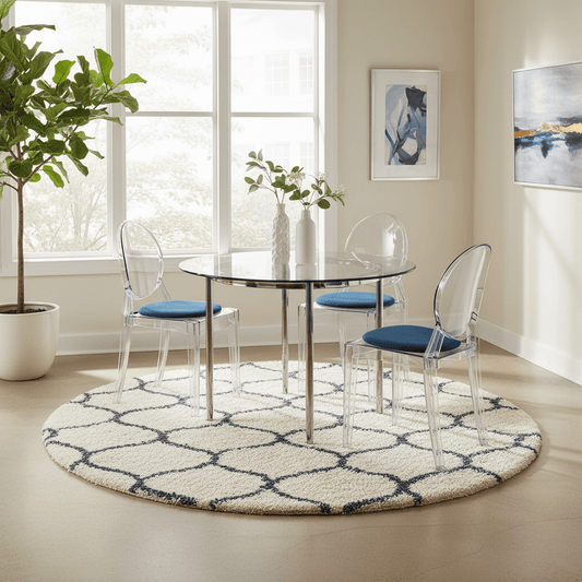 Cloud Round Shaggy Carpet & Rug