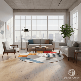 Plusharo Round Hand Tufted Carpet & Rug