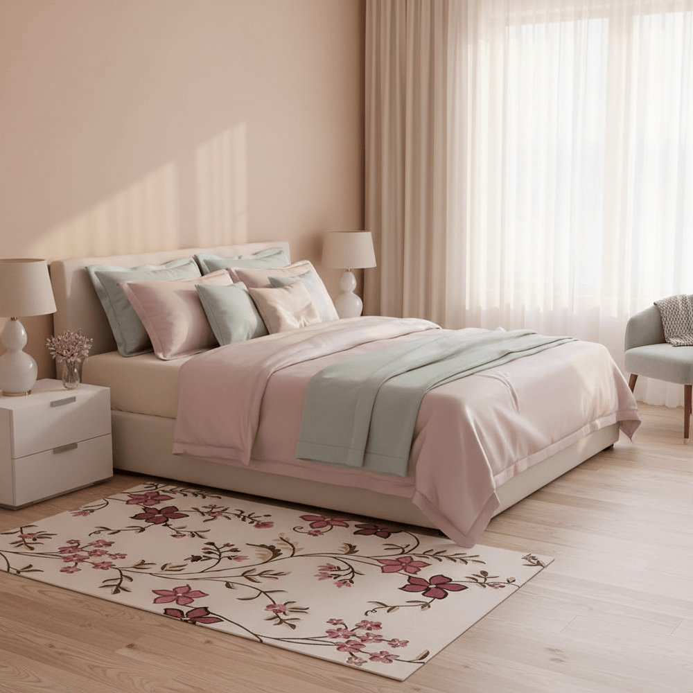 Fleurine Floral Hand Tufted Carpet & Rug