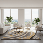 Wavy Hand Tufted Carpet & Rug