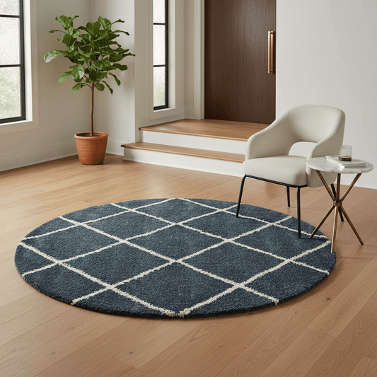 Harmony Round Shaggy Carpet & Rug