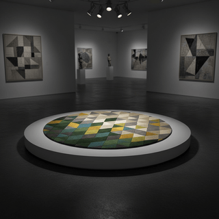 Orbitique Round Hand Tufted Carpet & Rug