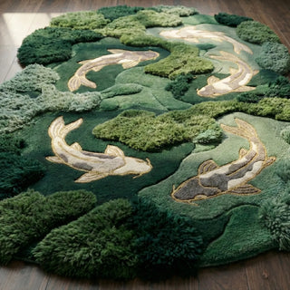 Eme Moss Hand Tufted Carpet & Rug