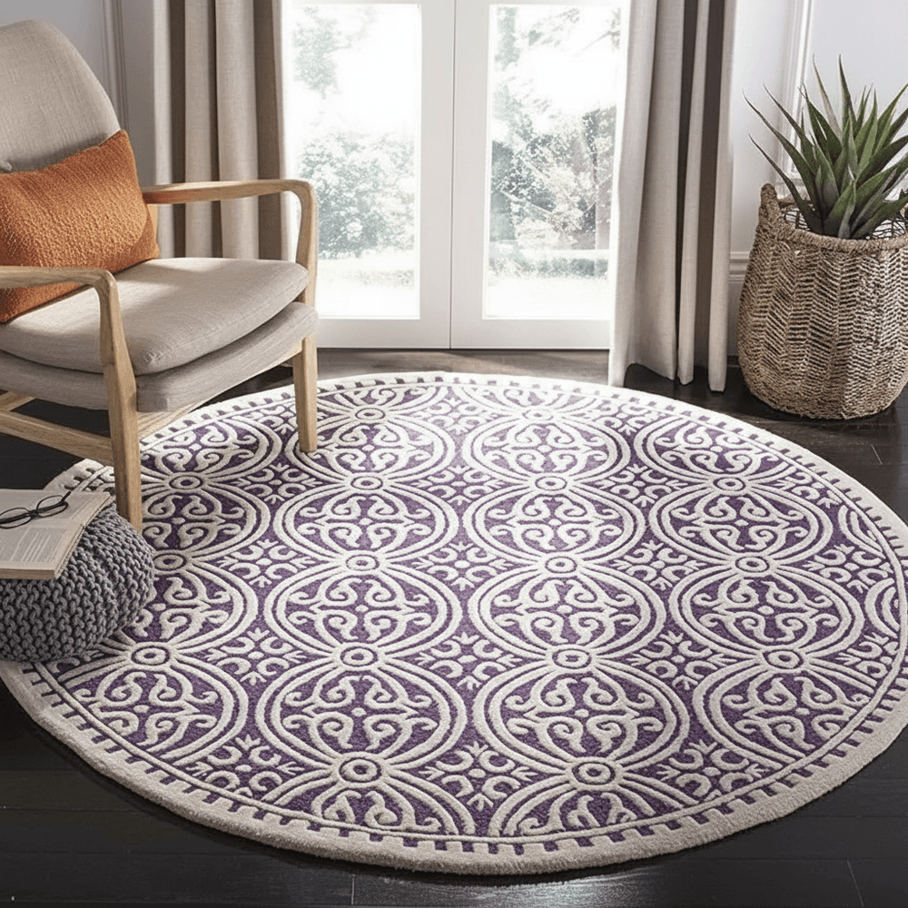 Snuggique Round Hand Tufted Carpet & Rug