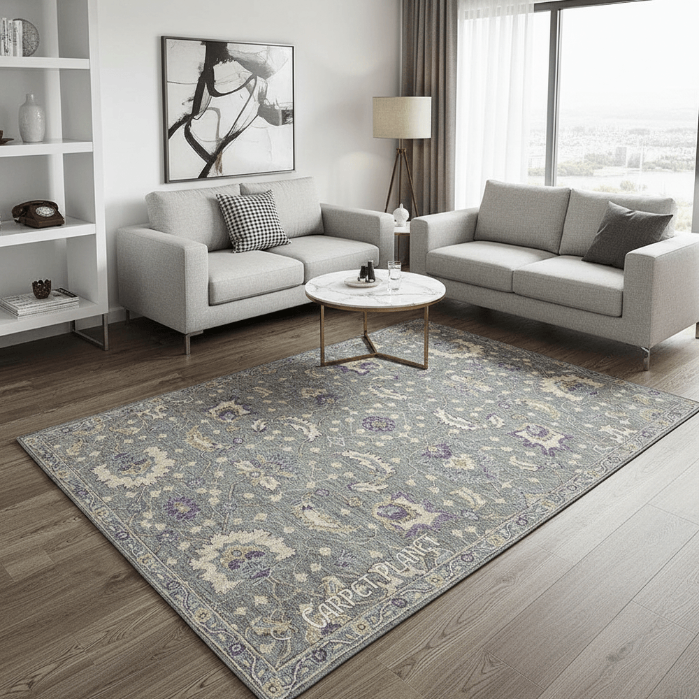 Slate Grey Premium Hand Tufted Carpet