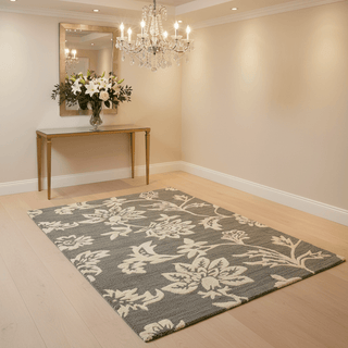 Platinum Blooms Premium Hand Tufted Carpet