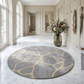 Alabaster Round Hand Tufted Carpet