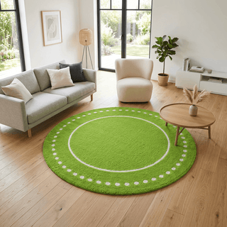 Haloque Round Hand Tufted Carpet & Rug