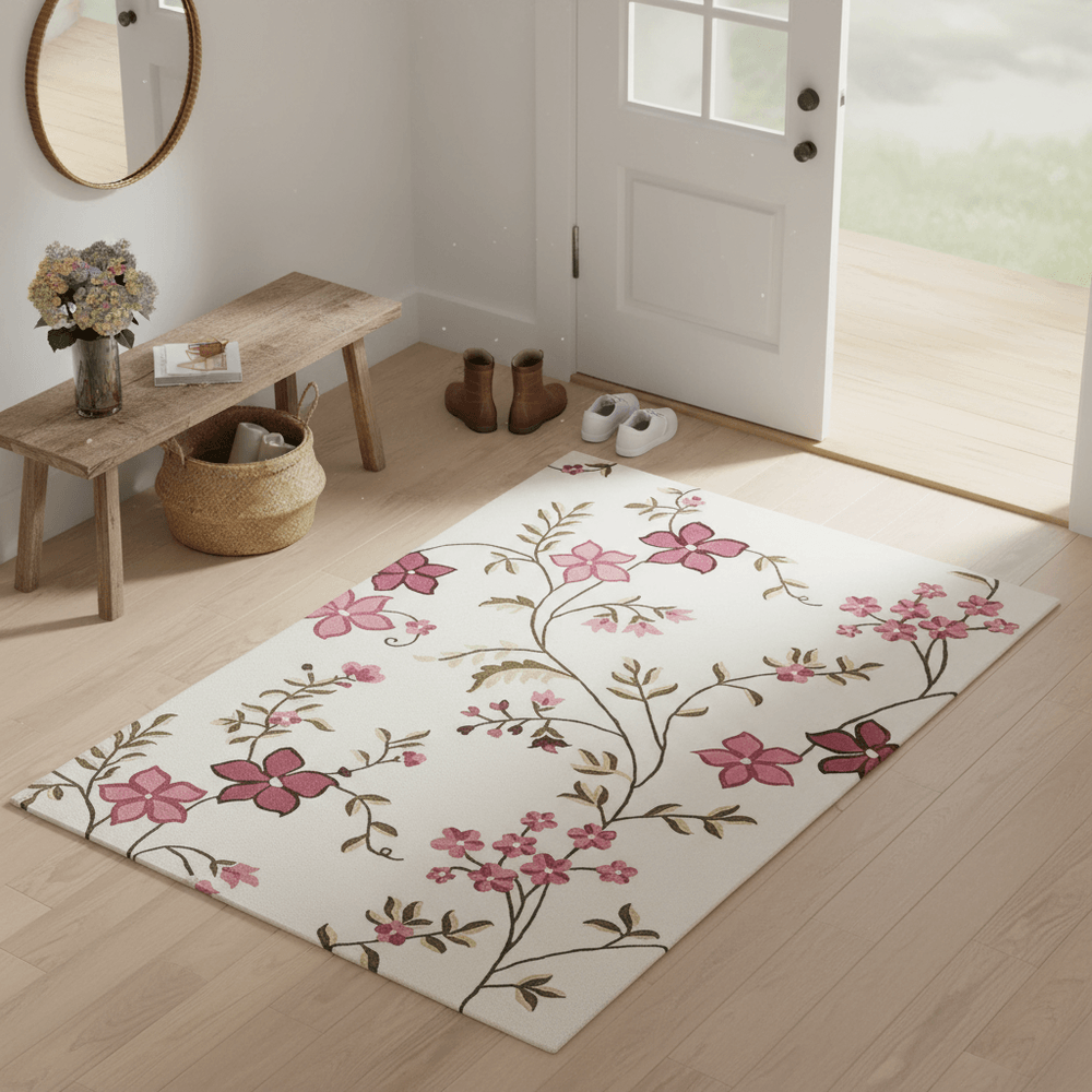 Fleurine Floral Hand Tufted Carpet & Rug