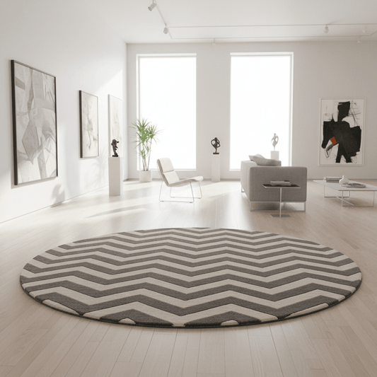 Snugive Round Hand Tufted Carpet & Rug