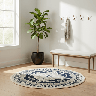Orbitexis Round Hand Tufted Carpet & Rug
