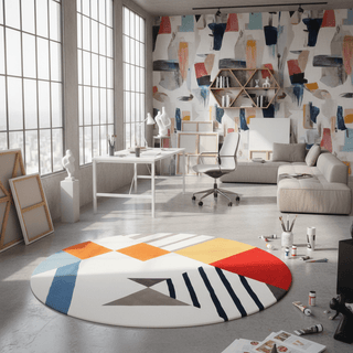 Plusharo Round Hand Tufted Carpet & Rug