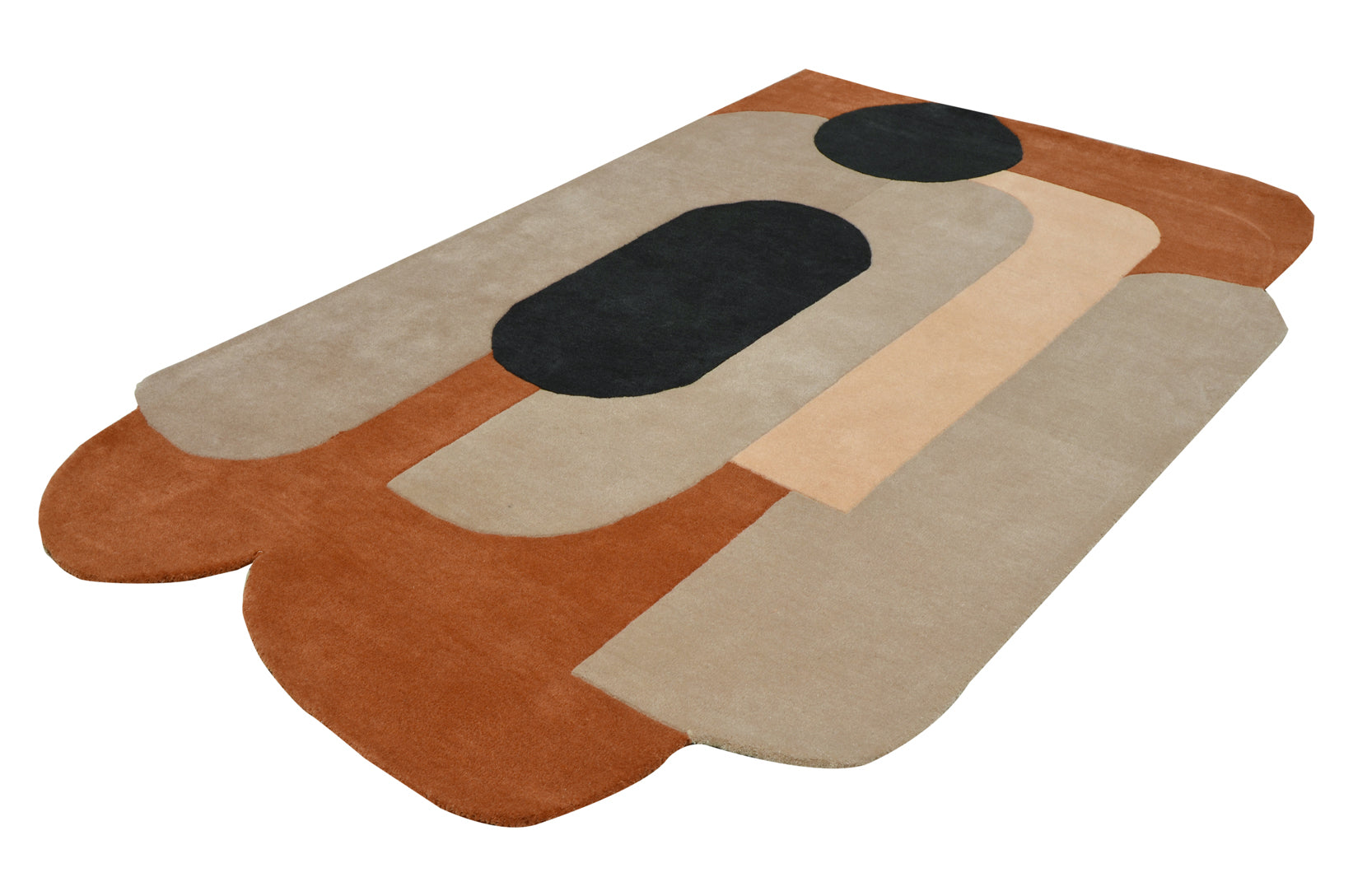 Oblique Irregular Hand Tufted Carpet & Rug