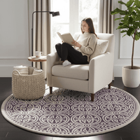 Snuggique Round Hand Tufted Carpet & Rug