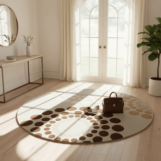 Fluffene Round Hand Tufted Carpet & Rug