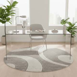 Harmony Round Shaggy Carpet & Rug