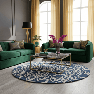 Clouduxe Round Hand Tufted Carpet & Rug