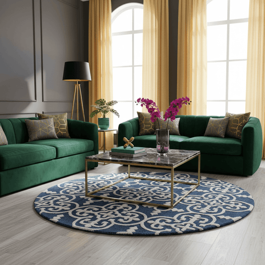 Clouduxe Round Hand Tufted Carpet & Rug