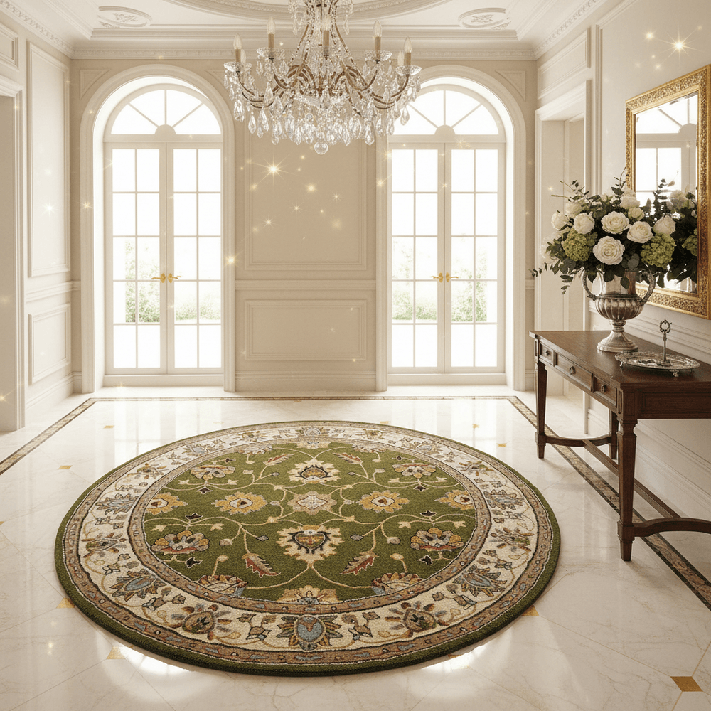 Lushique Round Hand Tufted Carpet & Rug