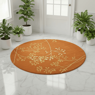 Orbitron Round Hand Tufted Carpet & Rug
