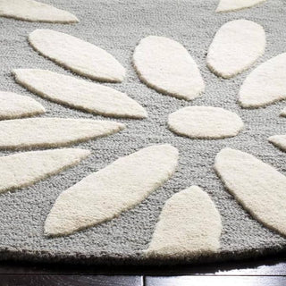 Furryza Round Hand Tufted Carpet & Rug
