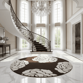 Orbexis Round Hand Tufted Carpet & Rug