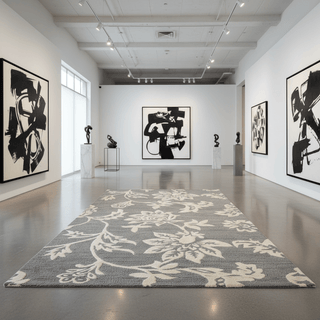 Platinum Blooms Premium Hand Tufted Carpet
