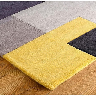 yellow L-Box Hand Tufted Carpet