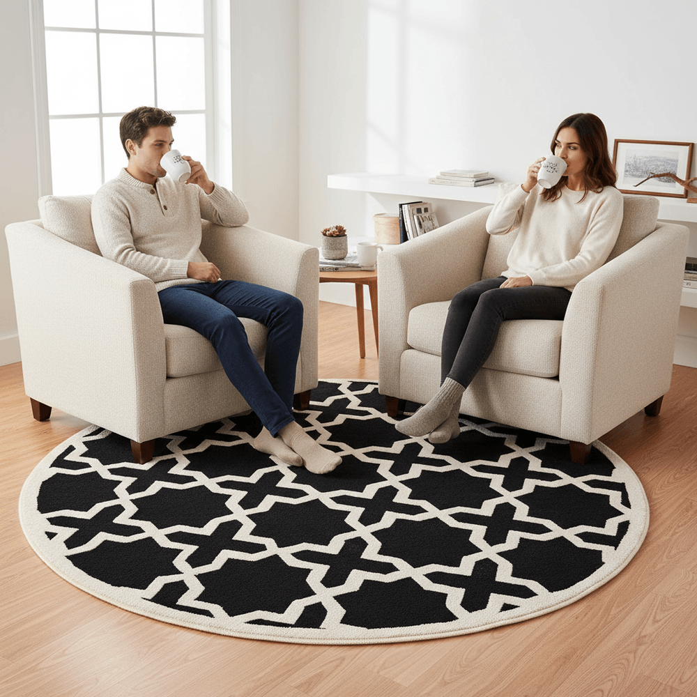 Furruno Round Hand Tufted Carpet & Rug