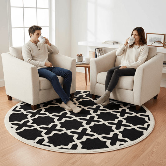 Furruno Round Hand Tufted Carpet & Rug