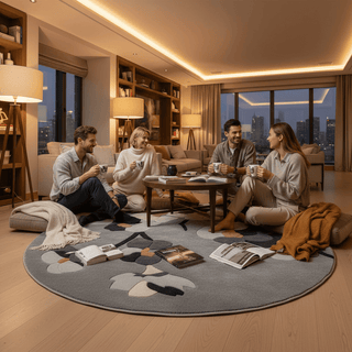 Cozyquest Round Hand Tufted Carpet & Rug