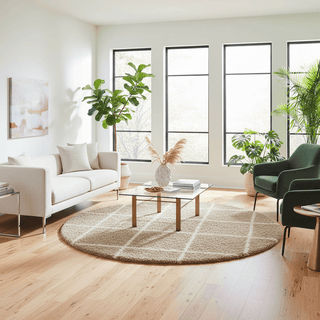 Chenille Round Shaggy Carpet & Rug